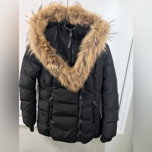 Mackage Adali winter down coat with natural fur collar